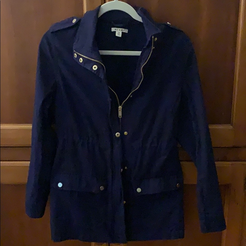 Worn once! Sz M light weight navy jacket